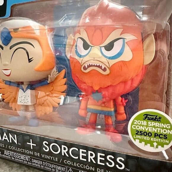 Funko Vynl MOTU Masters of the Universe Beast Man and Sorceress Limited Edition - Picture 8 of 8